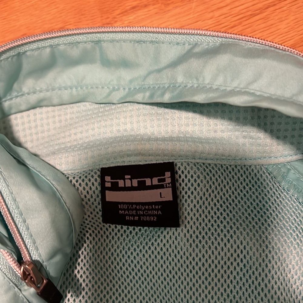 Hind Rain Jacket with hood teal / mint colored large - Picture 2 of 9